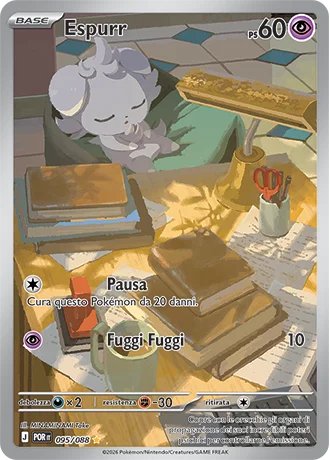 Espurr Equilibrio Perfetto carta Pokémon italiana IR