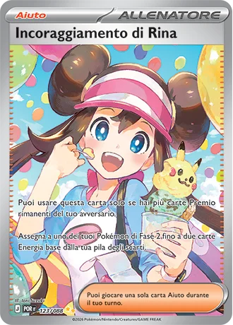 Incoraggiamento di Rina Equilibrio Perfetto carta Pokémon italiana SIR
