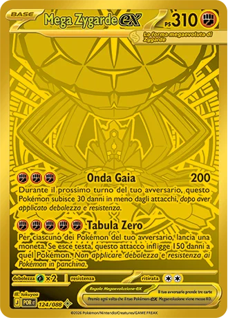 Mega Zygarde ex Equilibrio Perfetto carta Pokémon italiana MUR