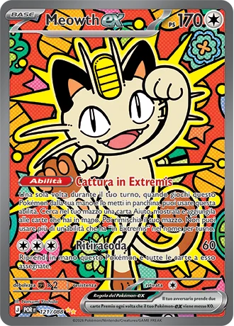 Meowth ex Equilibrio Perfetto carta Pokémon italiana