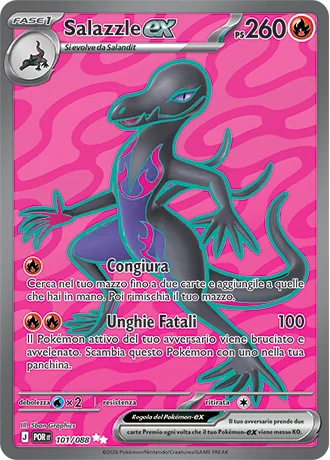 Salazzle ex Equilibrio Perfetto carta Pokémon italiana UR