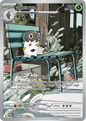 Spewpa Equilibrio Perfetto carta Pokémon italiana IR