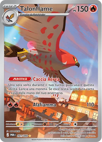 Talonflame Equilibrio Perfetto carta Pokémon italiana IR