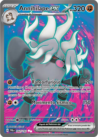 Annihilape ex Evoluzioni a Paldea carta Pokémon italiana UR