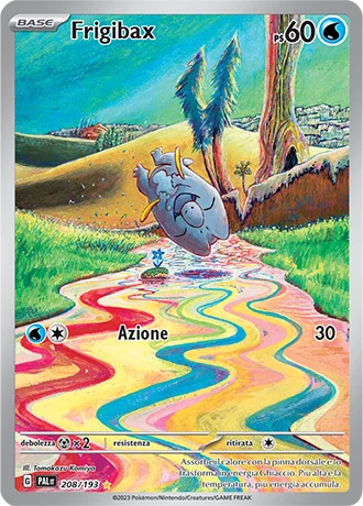 Frigibax Evoluzioni a Paldea carta Pokémon italiana IR