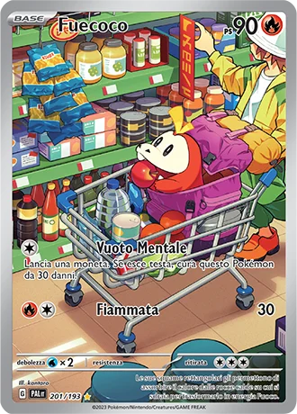 Fuecoco Evoluzioni a Paldea carta Pokémon italiana IR