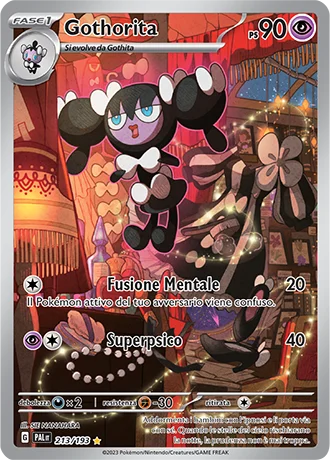 Gothorita Evoluzioni a Paldea carta Pokémon italiana IR