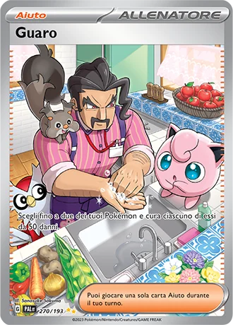 Guaro Evoluzioni a Paldea carta Pokémon italiana SIR