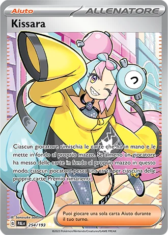 Kissara Evoluzioni a Paldea carta Pokémon italiana UR