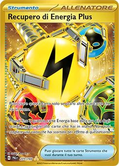 Recupero di Energia Plus Evoluzioni a Paldea carta Pokémon italiana HR