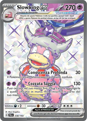 Slowking ex Evoluzioni a Paldea carta Pokémon italiana UR