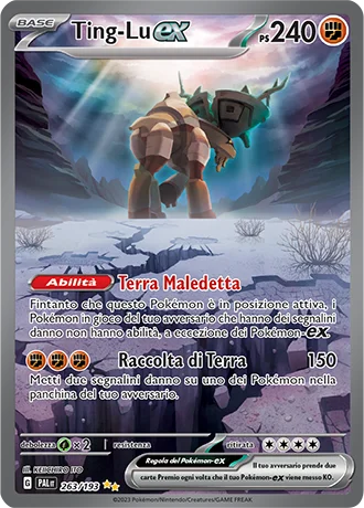 Ting-Lu ex Evoluzioni a Paldea carta Pokémon italiana SIR