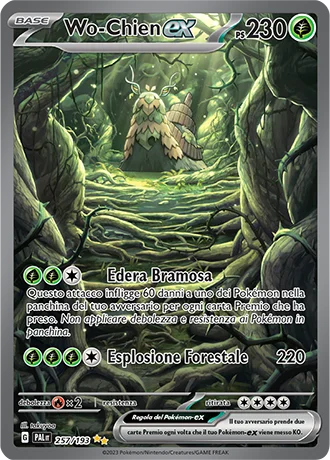 Wo-Chien ex Evoluzioni a Paldea carta Pokémon italiana SIR