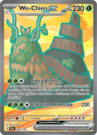Wo-Chien ex Evoluzioni a Paldea carta Pokémon italiana UR