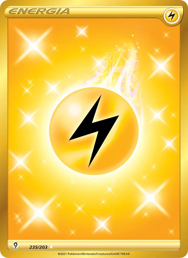 Energia Lampo Evoluzioni Eteree carta Pokémon italiana HR