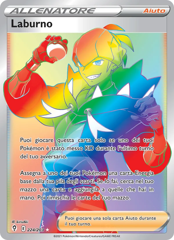 Laburno Evoluzioni Eteree carta Pokémon italiana RR