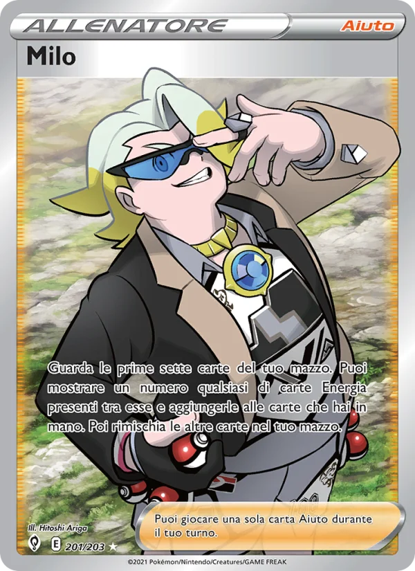 Milo Evoluzioni Eteree carta Pokémon italiana UR
