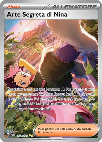 Arte Segreta di Nina Evoluzioni Prismatiche carta Pokémon italiana SIR