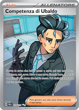 Competenza di Ubaldo Evoluzioni Prismatiche carta Pokémon italiana UR