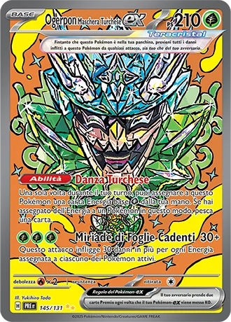 Ogerpon Maschera Turchese ex Evoluzioni Prismatiche carta Pokémon italiana SIR