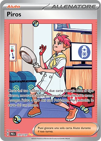 Piros Evoluzioni Prismatiche carta Pokémon italiana SIR