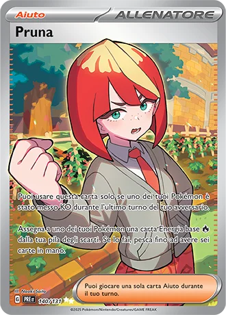 Pruna Evoluzioni Prismatiche carta Pokémon italiana UR