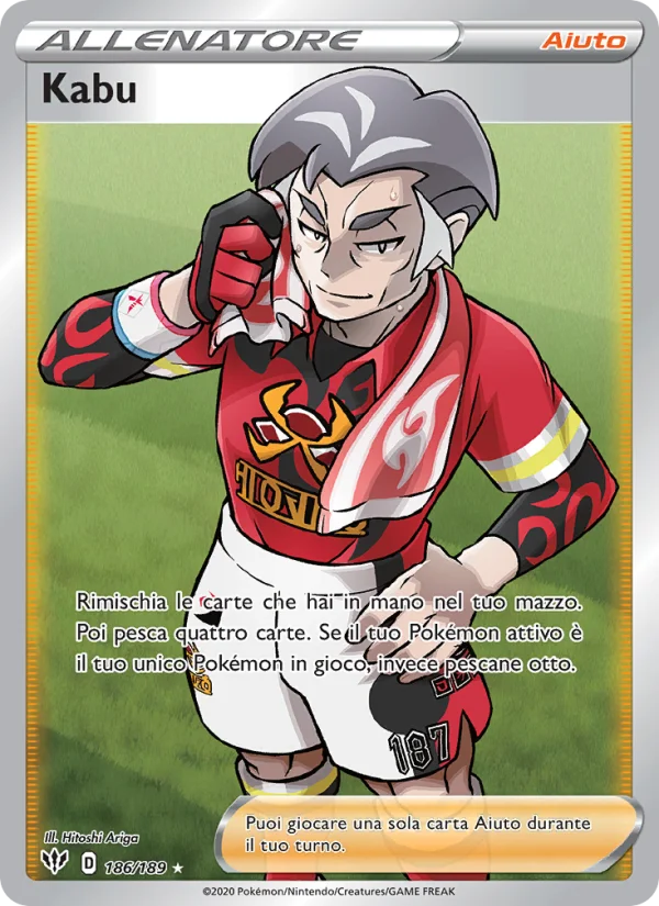 Kabu Fiamme Oscure carta Pokémon italiana UR