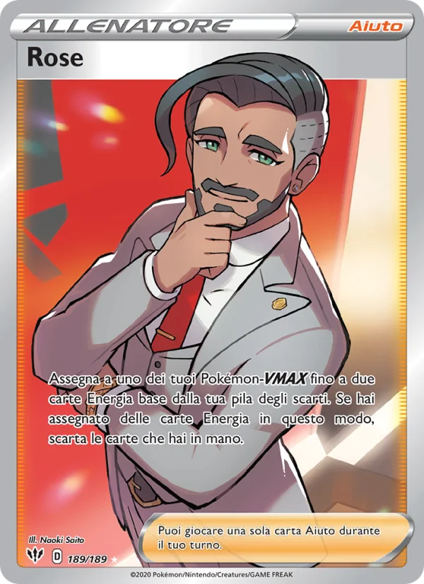 Rose Fiamme Oscure carta Pokémon italiana UR