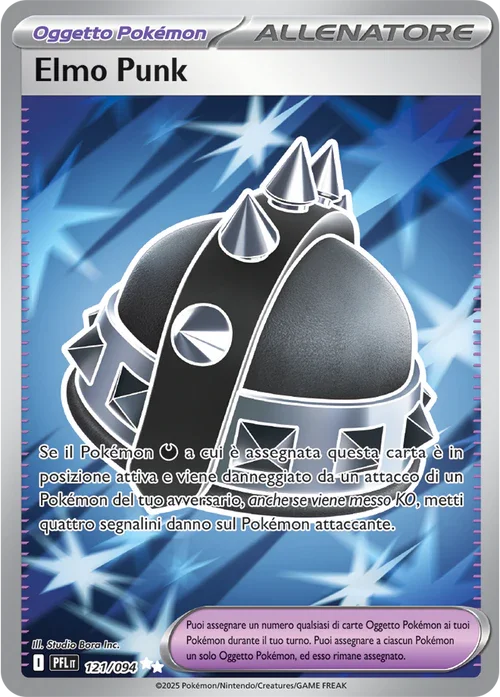 Elmo Punk Fiamme Spettrali carta Pokémon italiana UR
