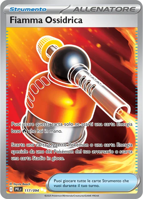 Fiamma Ossidrica Fiamme Spettrali carta Pokémon italiana UR