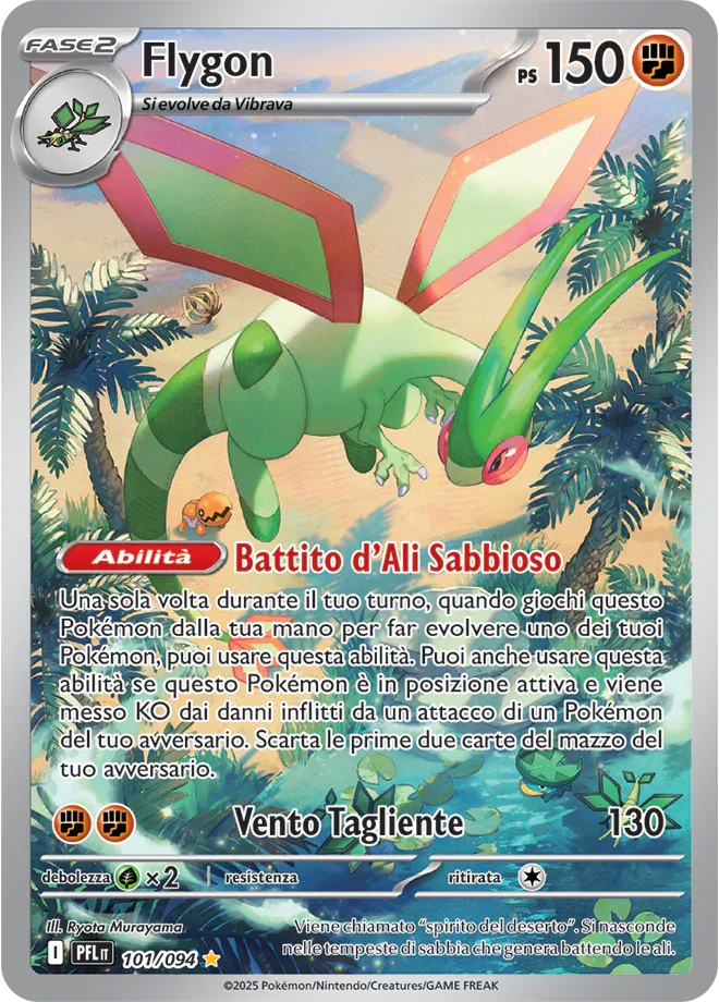 Flygon Fiamme Spettrali carta Pokémon italiana IR