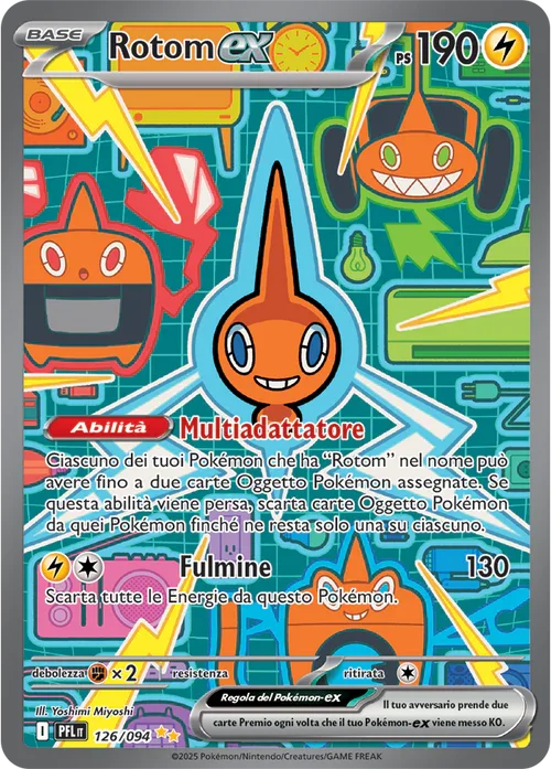 Rotom ex Fiamme Spettrali carta Pokémon italiana