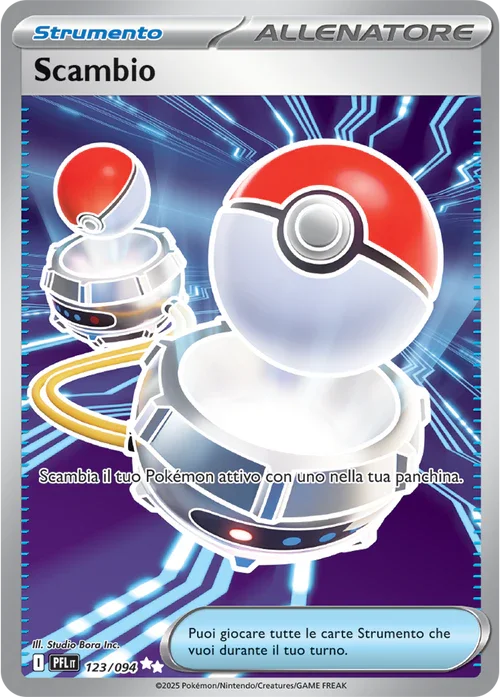 Scambio Fiamme Spettrali carta Pokémon italiana UR