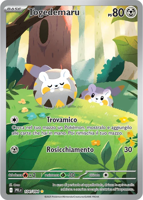 Togedemaru Fiamme Spettrali carta Pokémon italiana IR