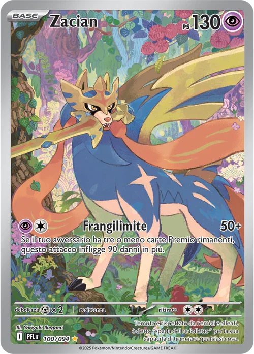 Zacian Fiamme Spettrali carta Pokémon italiana