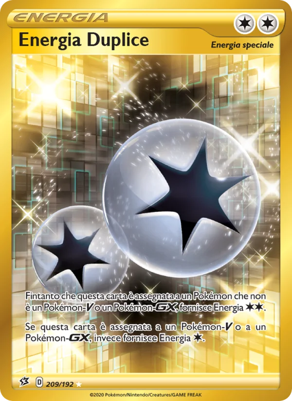 Energia Duplice Fragore Ribelle carta Pokémon italiana HR