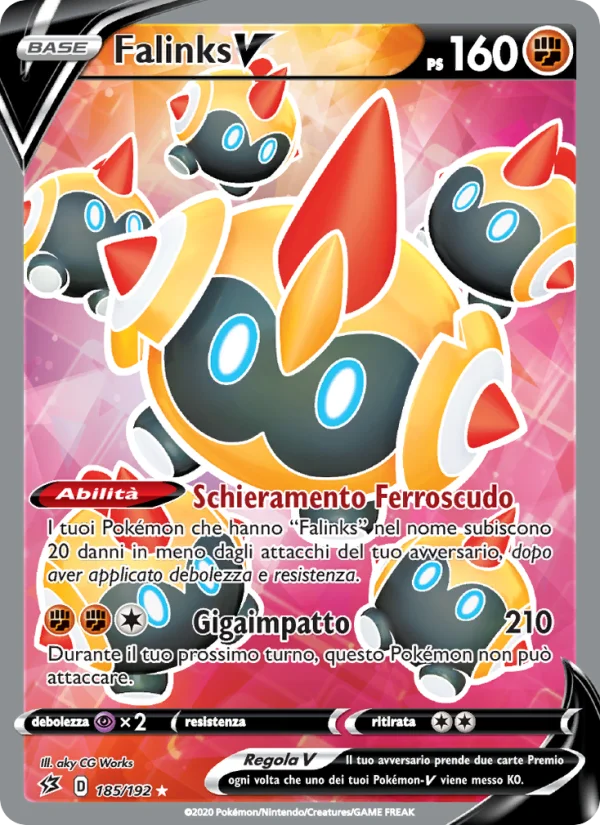 Falinks V Fragore Ribelle carta Pokémon italiana UR