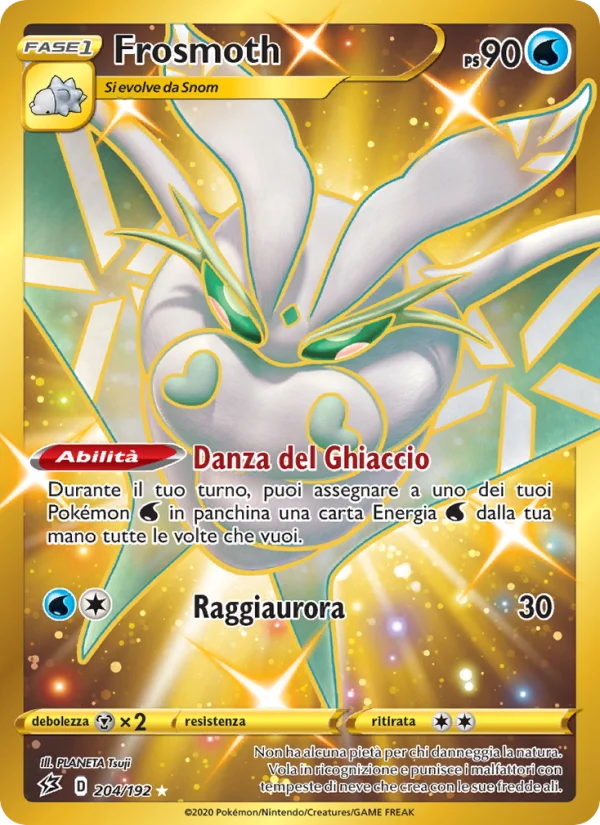 Frosmoth Fragore Ribelle carta Pokémon italiana HR