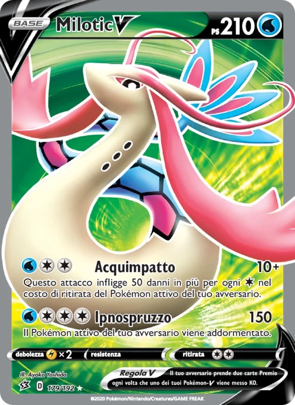 Milotic V Fragore Ribelle carta Pokémon italiana UR