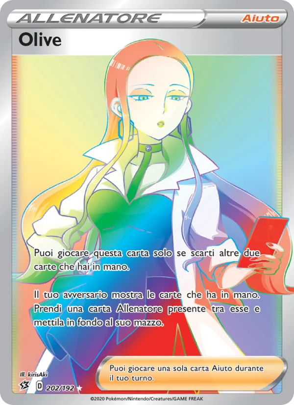 Olive Fragore Ribelle carta Pokémon italiana RR