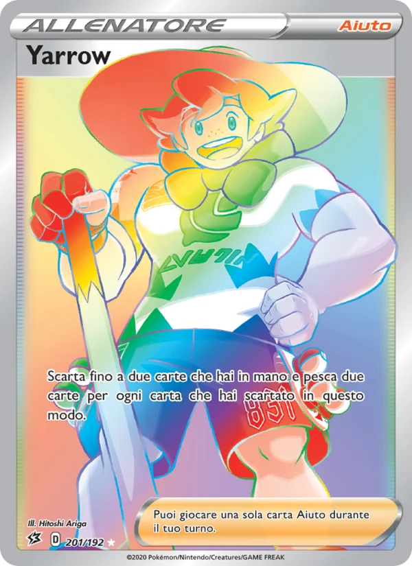 Yarrow Fragore Ribelle carta Pokémon italiana RR