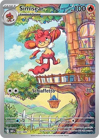 Simisear Fuoco Bianco carta Pokémon italiana IR
