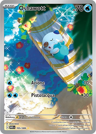 Oshawott Fuoco Bianco carta Pokémon italiana IR