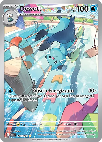 Dewott Fuoco Bianco carta Pokémon italiana IR