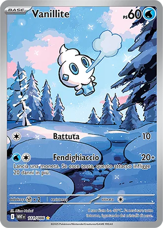 Vanillite Fuoco Bianco carta Pokémon italiana IR