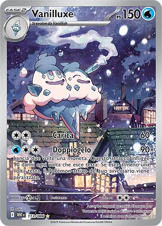 Vanilluxe Fuoco Bianco carta Pokémon italiana IR