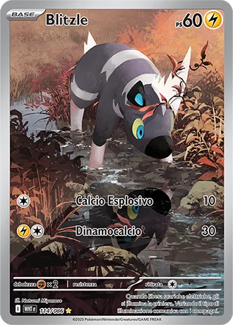 Blitzle Fuoco Bianco carta Pokémon italiana IR