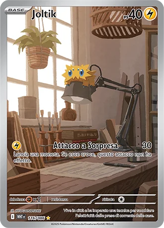 Joltik Fuoco Bianco carta Pokémon italiana IR