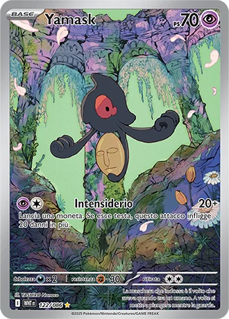 Yamask Fuoco Bianco carta Pokémon italiana IR