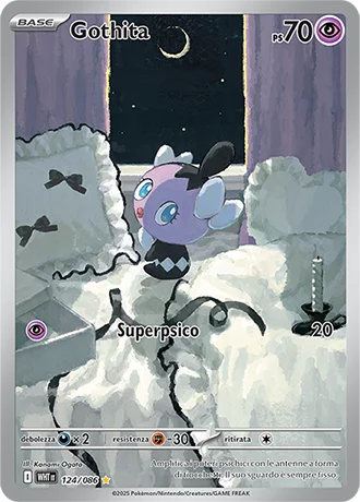 Gothita Fuoco Bianco carta Pokémon italiana IR